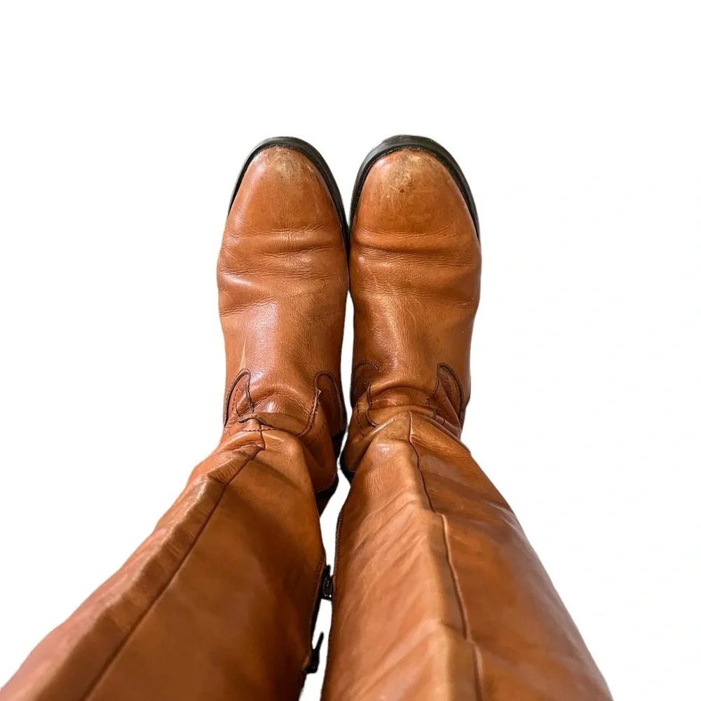 Donna Piu Handcrafted Italian Leather Camel Boots